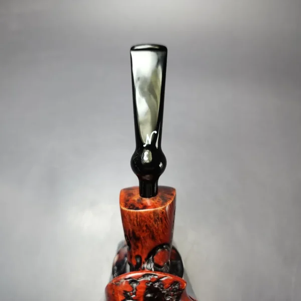 Nording Moss Partially Rusticated Freehand Estate Briar Pipe, Unsmoked - Image 7