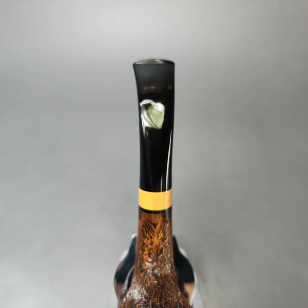 Ascorti Sabbia Di Oro Sandblasted Egg w/ Boxwood Estate Briar Pipe, Unsmoked - Image 5