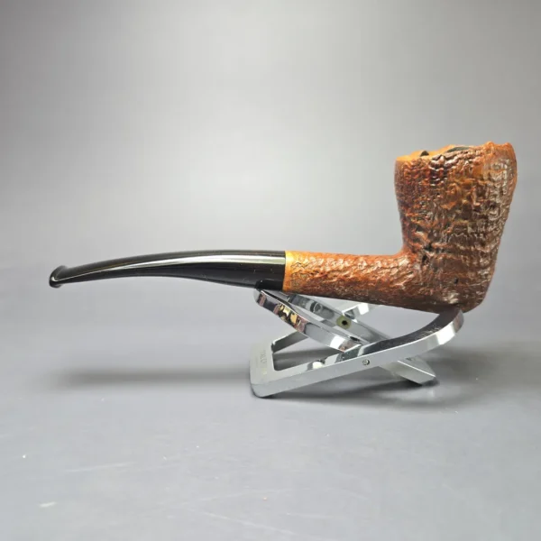 Charatan's Make Reuben Era Freehand Relief Sandblasted Freehand Estate Briar Pipe, English Estates - Image 4