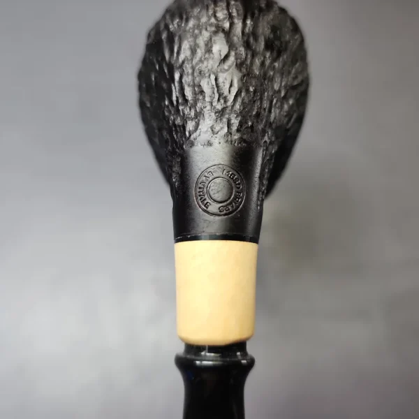MBSD Briars by Piero Vitale Black Rusticated Brandy w/ Boxwood, Briar Pipe, New - Image 10