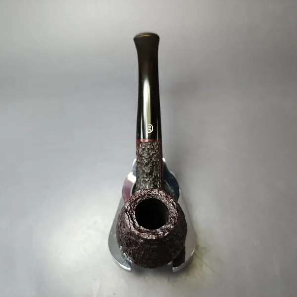 James Upshall Bark Group 5 Rusticated Brandy Estate Briar Pipe, Unsmoked - Image 6