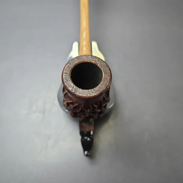 Moonlight Pipes "Sprouting Cavalier" w/ Oak Handmade Briar Pipe, New - Image 6