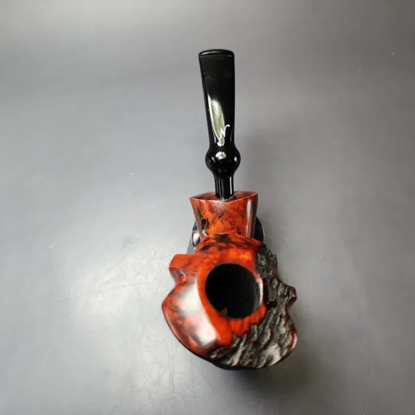 Nording Moss Partially Rusticated Freehand Estate Briar Pipe, Unsmoked - Image 6