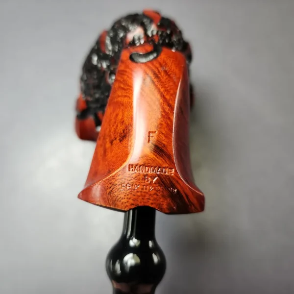 Nording Moss Partially Rusticated Freehand Estate Briar Pipe, Unsmoked - Image 10