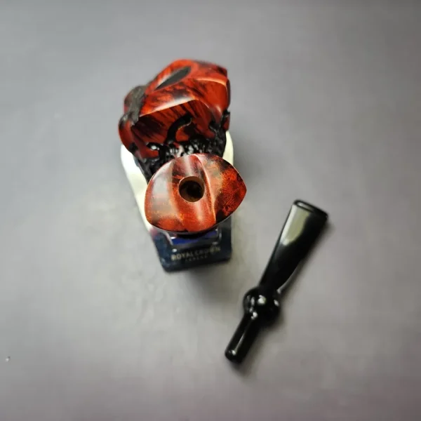 Nording Moss Partially Rusticated Freehand Estate Briar Pipe, Unsmoked - Image 11