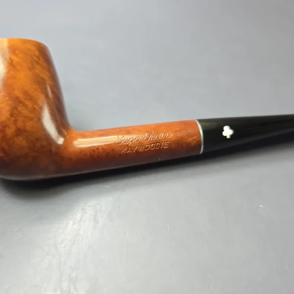 Kaywoodie Pre-1955 Super Grain 37 Smooth Billiard Estate Briar Pipe, Unsmoked - Image 7