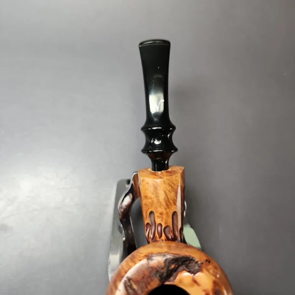 Nording Spruce Cone Partially Rusticated Freehand Estate Briar Pipe, Unsmoked - Image 5