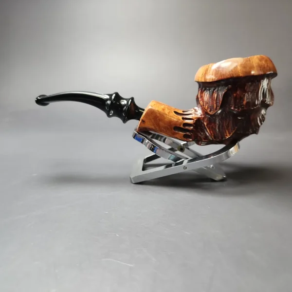 Nording Spruce Cone Partially Rusticated Freehand Estate Briar Pipe, Unsmoked - Image 7