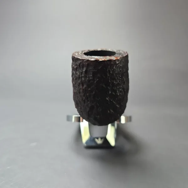 James Upshall Bark Group 5 Rusticated Billiard Estate Briar Pipe, Unsmoked - Image 3