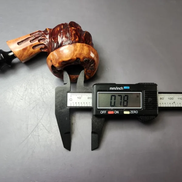 Nording Spruce Cone Partially Rusticated Freehand Estate Briar Pipe, Unsmoked - Image 9