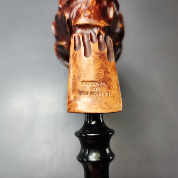 Nording Spruce Cone Partially Rusticated Freehand Estate Briar Pipe, Unsmoked - Image 10