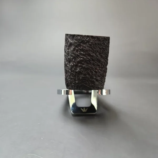 James Upshall Bark Group 6 Partially Rusticated Poker Estate Briar Pipe, Unsmoked - Image 3