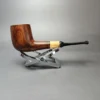 MBSD Briars by Vitale Sienna Contrast Smooth Billiard w/ Boxwood Briar Pipe, New - Image 2