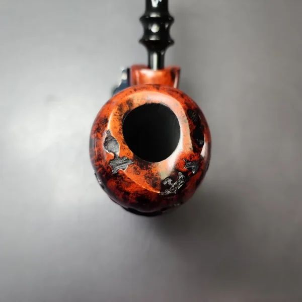 Nording Abstract Partially Rusticated Freehand Estate Briar Pipe, Unsmoked - Image 4