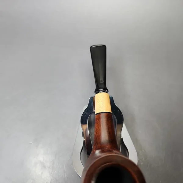 MBSD Briars by Vitale Sienna Contrast Smooth Billiard w/ Boxwood Briar Pipe, New - Image 5