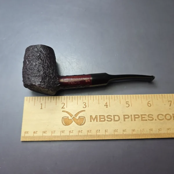 James Upshall Bark Group 6 Partially Rusticated Poker Estate Briar Pipe, Unsmoked - Image 7