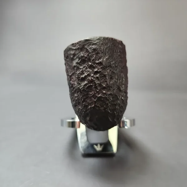 James Upshall Bark Group 6 Partially Rusticated Dublin Bent Estate Briar Pipe, Unsmoked - Image 3