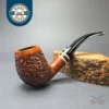 Mastro de Paja 0B Partially Rusticated Brandy Estate Briar Pipe, Unsmoked