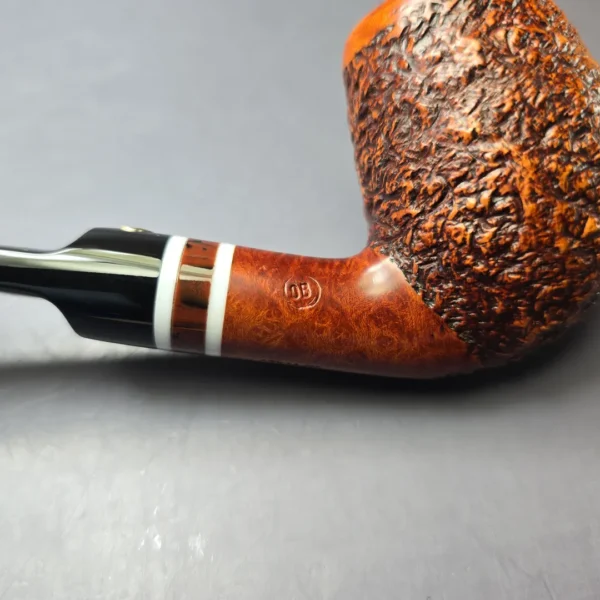 Mastro de Paja 0B Partially Rusticated Brandy Estate Briar Pipe, Unsmoked - Image 8
