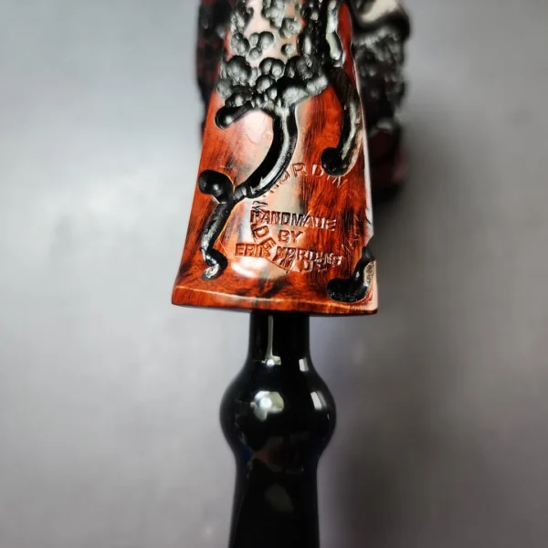 Nording Moss Partially Rusticated Freehand Estate Briar Pipe, Unsmoked - Image 12