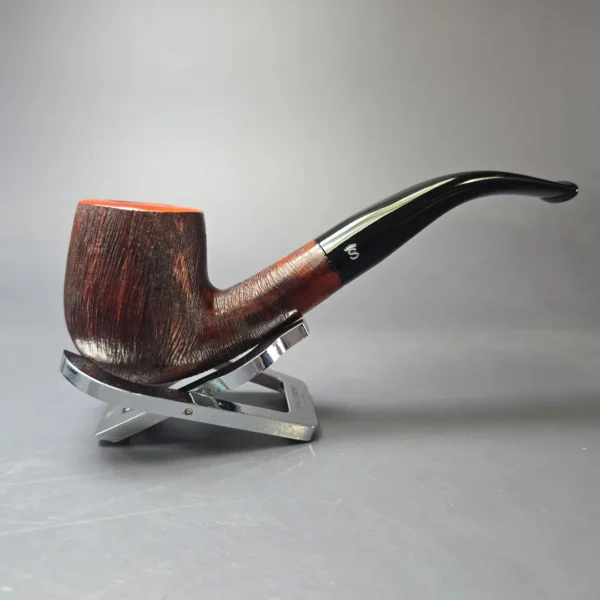 Stanwell Brushed Bent Billiard Estate Briar Pipe, Unsmoked, 9mm - Image 3