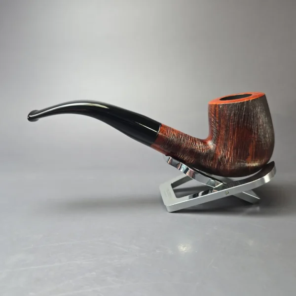 Stanwell Brushed Bent Billiard Estate Briar Pipe, Unsmoked, 9mm - Image 5