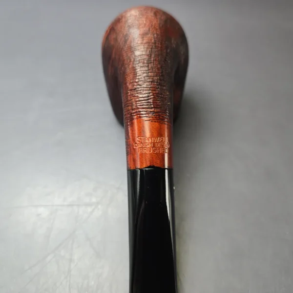 Stanwell Brushed Bent Billiard Estate Briar Pipe, Unsmoked, 9mm - Image 8