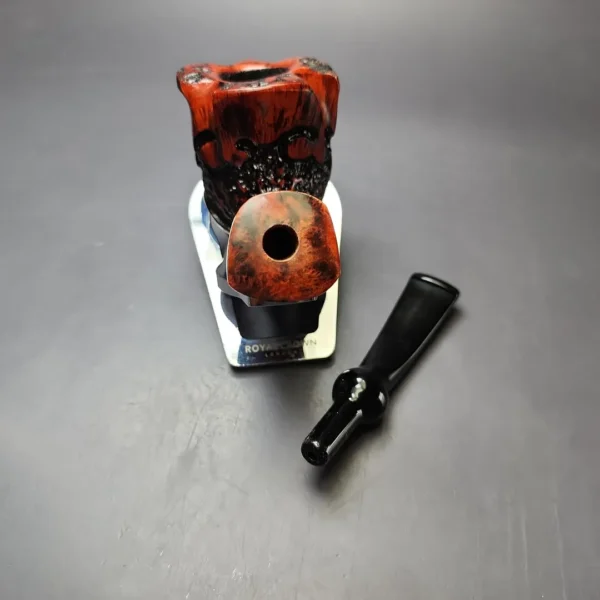 Nording Moss Partially Rusticated Freehand Estate Briar Pipe, Unsmoked - Image 13