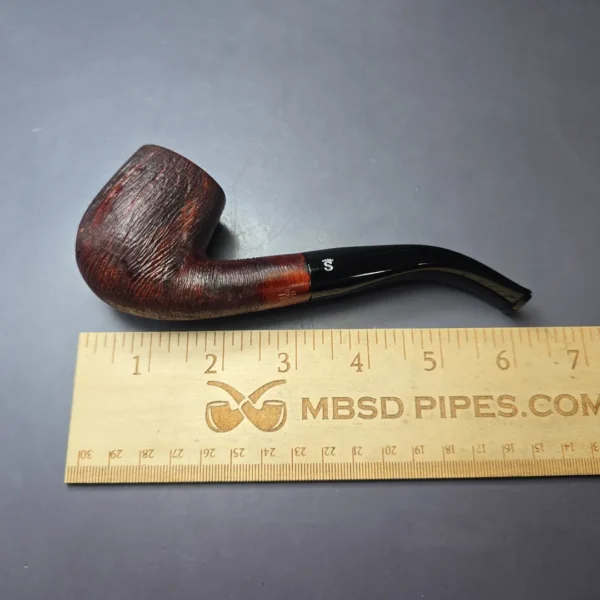 Stanwell Brushed Bent Billiard Estate Briar Pipe, Unsmoked, 9mm - Image 9