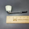Falcon Chrome Dental w/ MBSD Meerschaum Dublin Block Meerschaum Bowl Pipe, New - Image 8