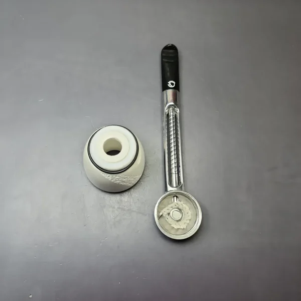 Falcon Chrome Dental w/ MBSD Meerschaum Dublin Block Meerschaum Bowl Pipe, New - Image 10