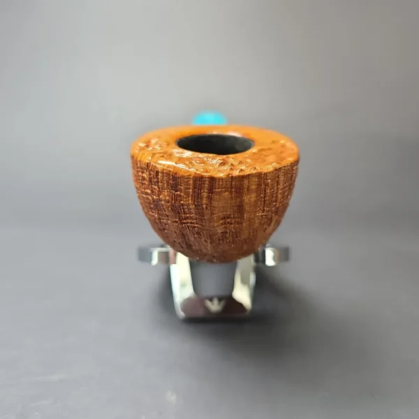 Yeti Pipes Partially Sandblasted Dublin w/ Mammoth & Bakelite Estate Briar Pipe, American Estates - Image 3