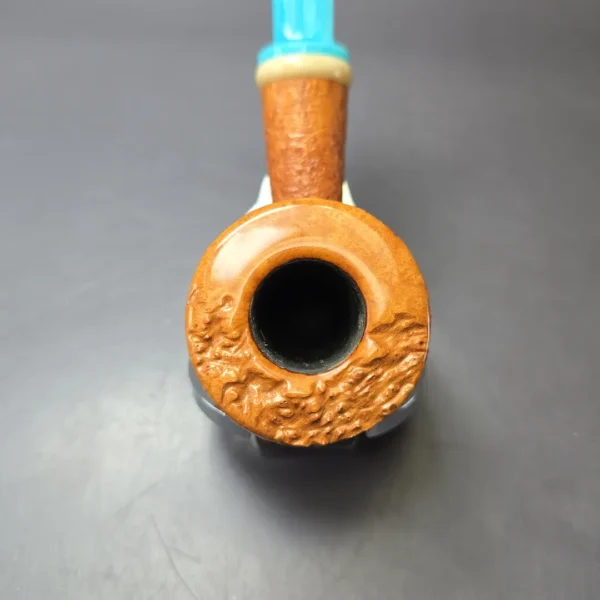 Yeti Pipes Partially Sandblasted Dublin w/ Mammoth & Bakelite Estate Briar Pipe, American Estates - Image 6