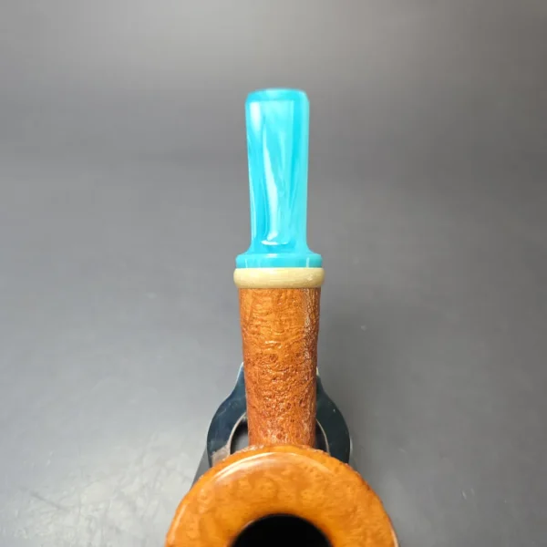 Yeti Pipes Partially Sandblasted Dublin w/ Mammoth & Bakelite Estate Briar Pipe, American Estates - Image 7