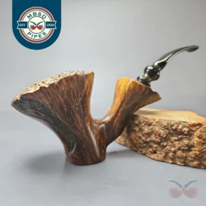 Sven Lar B Magnum Spot Carved Freehand Estate Briar Pipe, American Estates