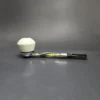 Falcon Shillelagh Green w/ MBSD Meerschaum Rhodesian Block Meerschaum Bowl Pipe, New - Image 2