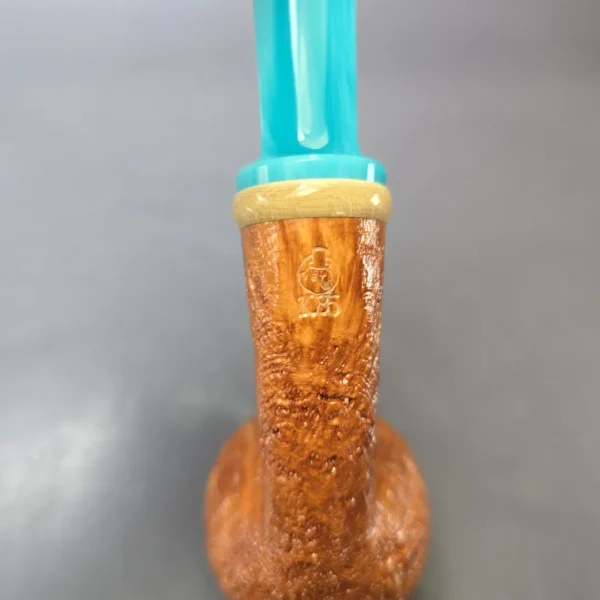 Yeti Pipes Partially Sandblasted Dublin w/ Mammoth & Bakelite Estate Briar Pipe, American Estates - Image 9