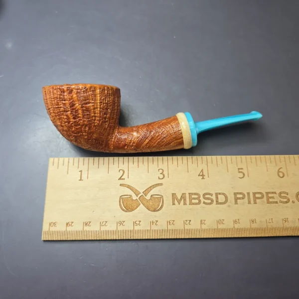 Yeti Pipes Partially Sandblasted Dublin w/ Mammoth & Bakelite Estate Briar Pipe, American Estates - Image 10