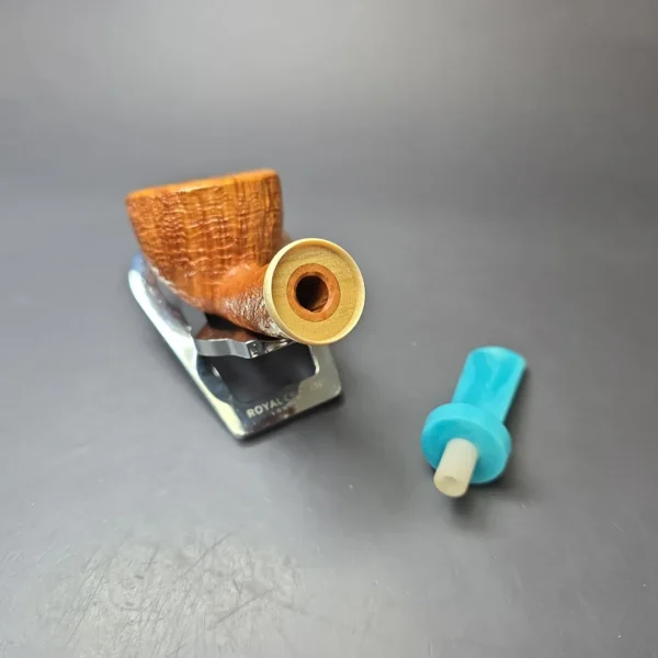 Yeti Pipes Partially Sandblasted Dublin w/ Mammoth & Bakelite Estate Briar Pipe, American Estates - Image 12