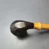 Dunhill 1983 Shell Briar 41022 Sandblasted Bent Billiard w/ Bamboo Estate Briar Pipe, English Estates - Image 8