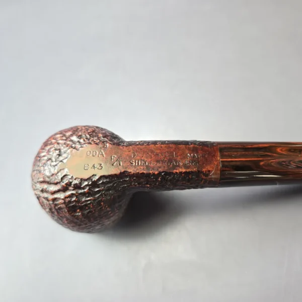 Dunhill Shell Briar ODA 843 Sandblasted Billiard Estate Briar Pipe, English Estates - Image 8