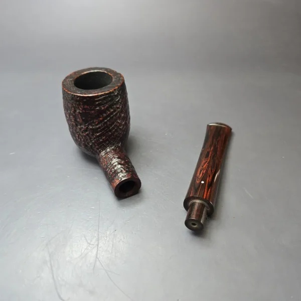 Dunhill Shell Briar ODA 843 Sandblasted Billiard Estate Briar Pipe, English Estates - Image 11