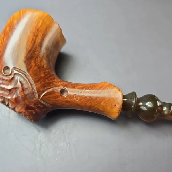 Edward's XL Spot Carved Freehand Estate Briar Pipe, American Estates - Image 7