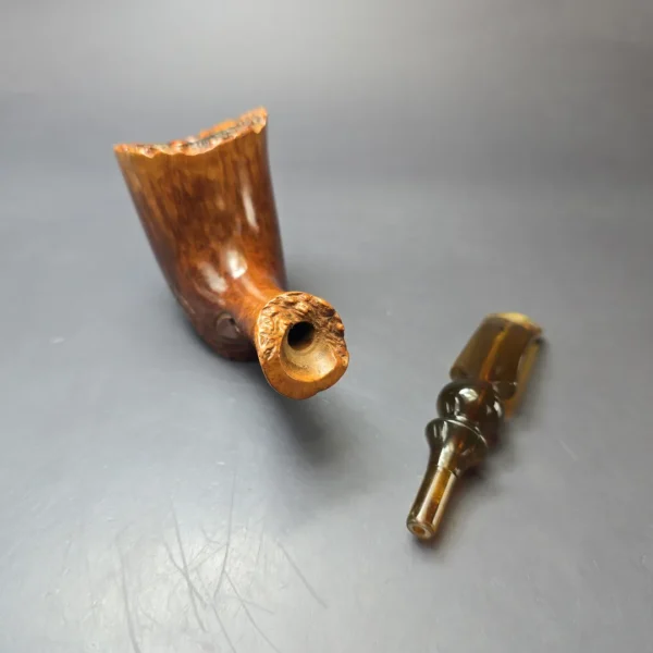 Edward's XL Spot Carved Freehand Estate Briar Pipe, American Estates - Image 11