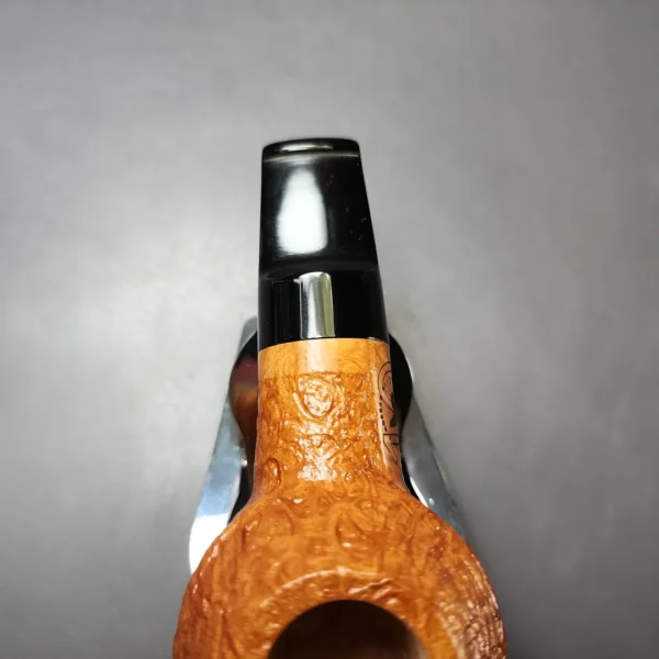 Morgan BlackJack 10th Anniversary Sandblasted Rhodesian Estate Briar Pipe, Unsmoked - Image 6