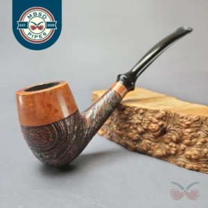 Thayne (Jarl) 15 B Partially Sandblasted Egg Estate Briar Pipe, Danish Estates