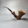 Sven Lar B Magnum Spot Carved Freehand Estate Briar Pipe, American Estates - Image 8