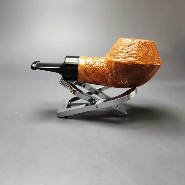 Morgan BlackJack 10th Anniversary Sandblasted Rhodesian Estate Briar Pipe, Unsmoked - Image 8