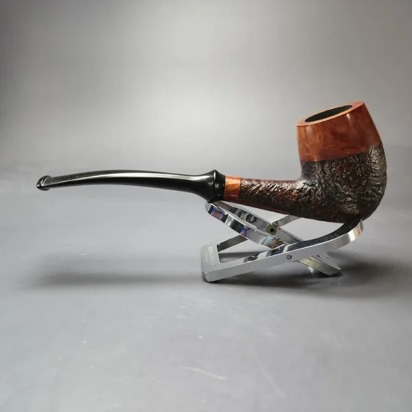 Thayne (Jarl) 15 B Partially Sandblasted Egg Estate Briar Pipe, Danish Estates - Image 4