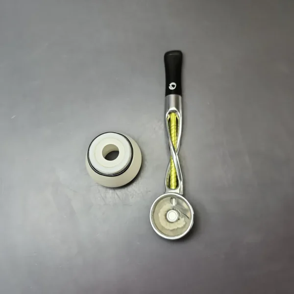 Falcon Shillelagh Green w/ MBSD Meerschaum Rhodesian Block Meerschaum Bowl Pipe, New - Image 10